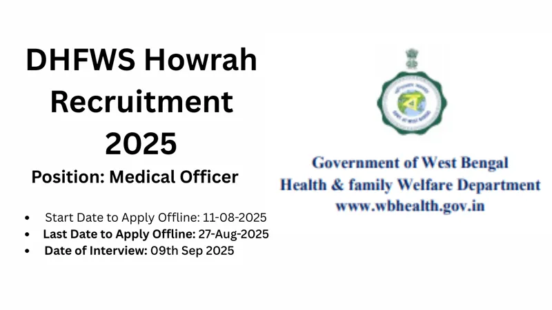 Medical Officer DHFWS Howrah