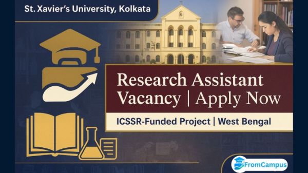 St. Xavier’s University Kolkata Recruitment 2025 – Research Assistant (ICSSR Funded Project)