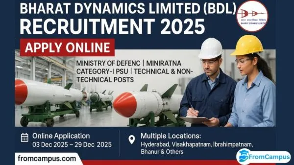 BDL Management Trainee Recruitment 2025 – Apply Online for 80 MT Posts