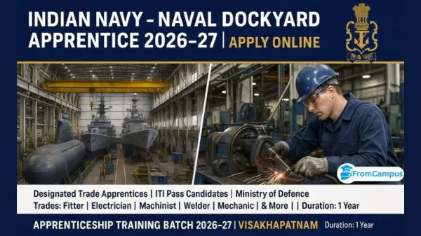 Naval Dockyard Visakhapatnam Apprentice Recruitment 2026-27 – Apply for 320 ITI Apprentice Posts