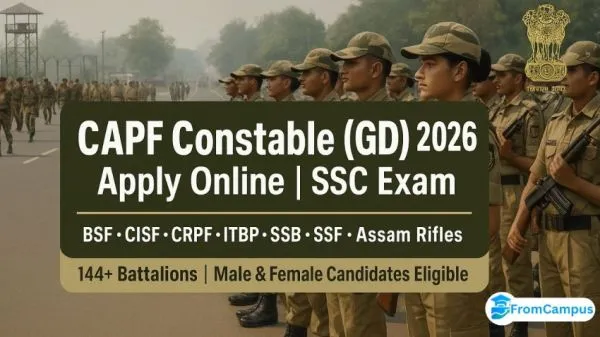 SSC GD Recruitment 2026 – Apply for 25,487 Constable Vacancies