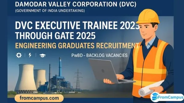 DVC Executive Trainee (ET) Recruitment 2025 Through GATE