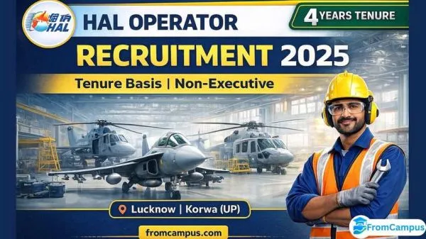 HAL Operator Recruitment 2025 – Tenure Basis (Non-Executive Cadre)