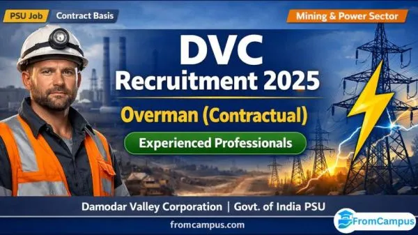 DVC Overman Recruitment 2026 – Contractual Basis