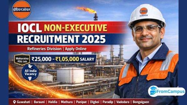 INDIAN OIL CORPORATION LIMITED (IOCL) Non-Executive Recruitment 2025 – Apply Online for Refinery Posts