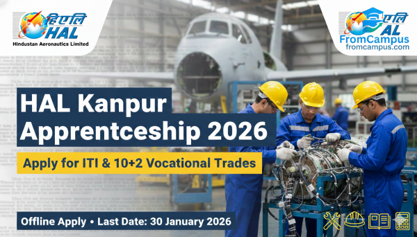 HAL Kanpur Apprenticeship Recruitment 2026 – ITI & 10+2 Vocational Apply Online
