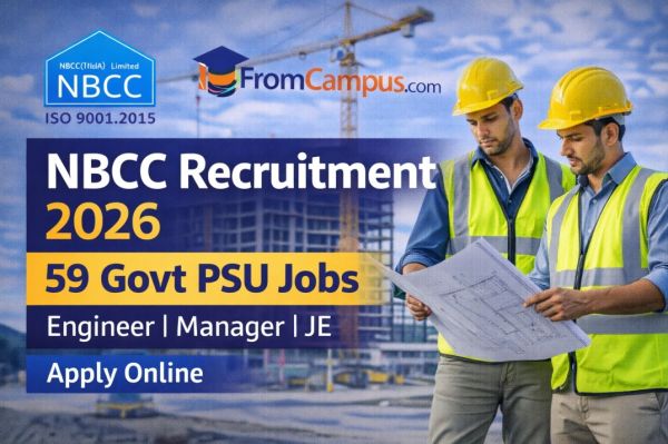 NBCC Recruitment 2026 – Apply Online for Engineer, Manager & JE Posts