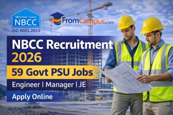 NBCC Recruitment 2026 – Apply Online for Engineer, Manager & JE Posts