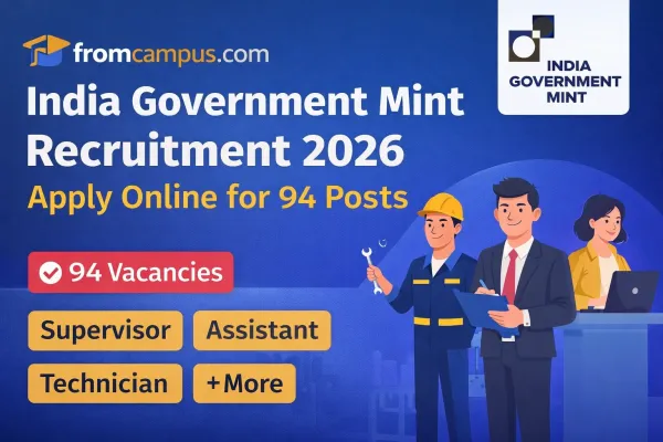 India Government Mint Vacancy 2026 – Apply for Supervisor & Technician Posts
